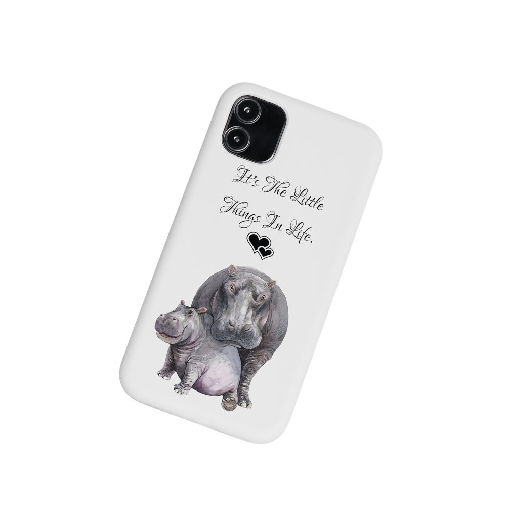 Hippo & Baby Mobile Phone Case, Iphone Case, Samsung Phone Case